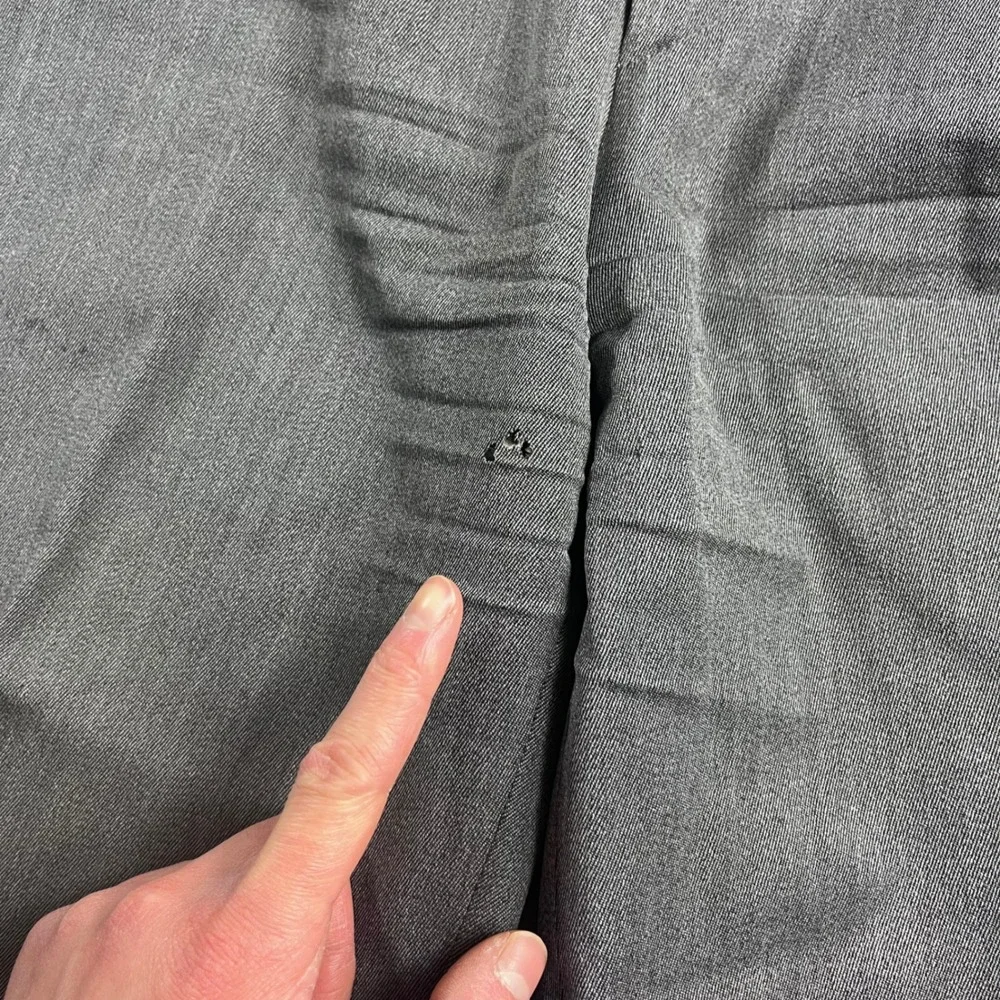 Zanella Mens Grey Pleated Cuffed Dress Pants Made in Italy‎ Size 36